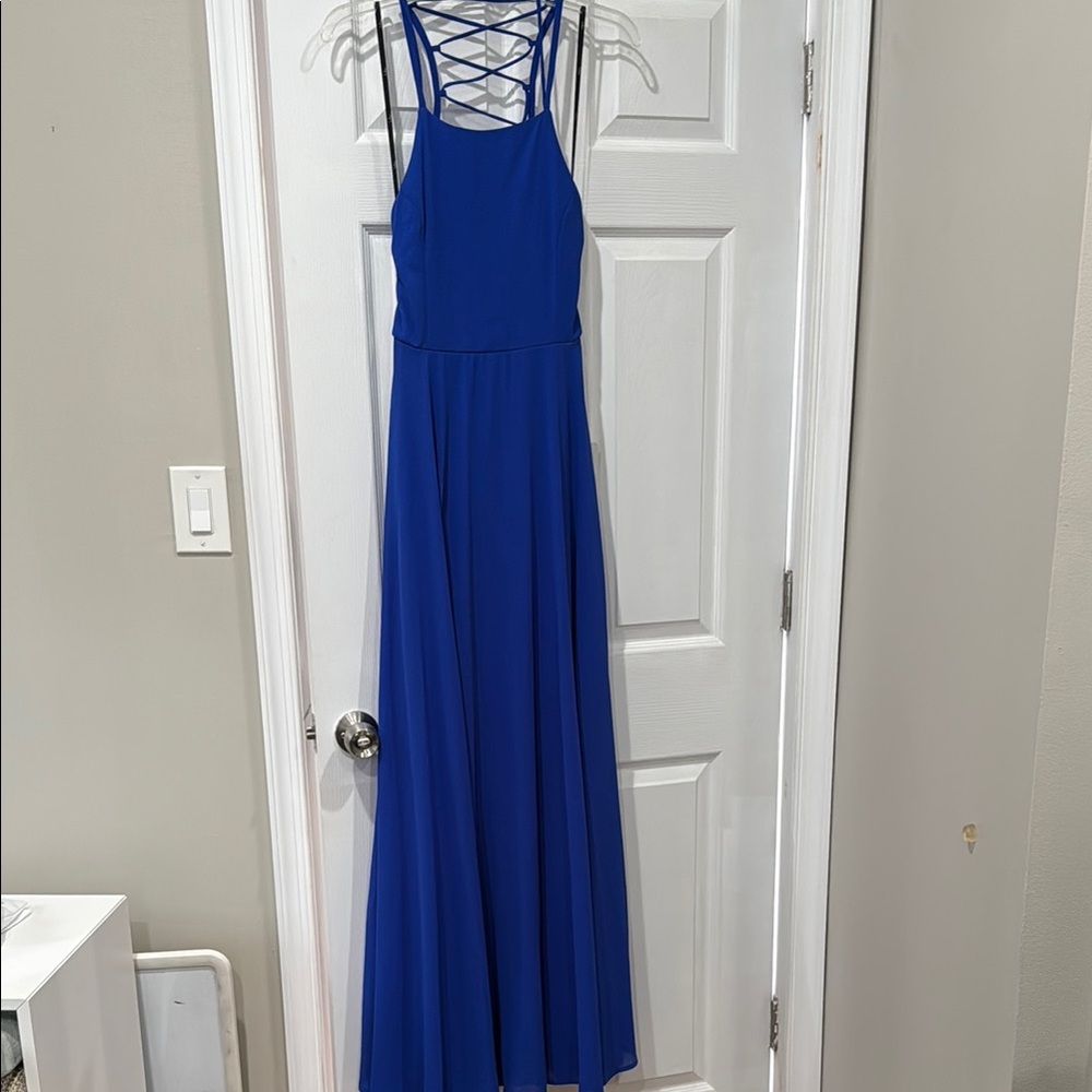 Elegant Blue Maxi Dress